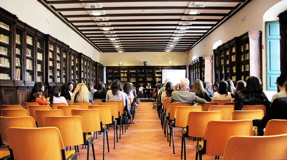 people inside class